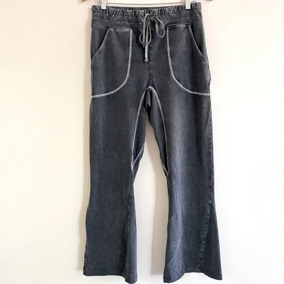 Free People Movement New Flow Flares Pants Gray Size M - Picture 3 of 8